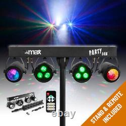 Complete PA System Active Speakers with Partybar PAR Moon Disco Stage Lights