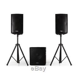 DJ PA Speaker System Professional Disco Party 15 Active Subwoofer Hi fi 1200W