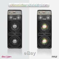 Disco Jam 2 Bluetooth Active Powered PA Speaker System, Flashing DJ Lights
