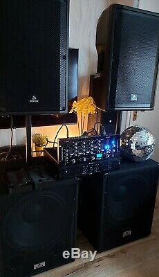 Dj Band Club Disco Pa System 18 Inch Subwoofers/ Speakers Active Subs Amplifier
