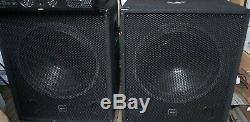 Dj Band Club Disco Pa System 18 Inch Subwoofers/ Speakers Active Subs Amplifier