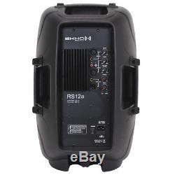 Ekho RS12A 12 Active Powered Speaker PA System Disco Party Box DJ Sound 600W