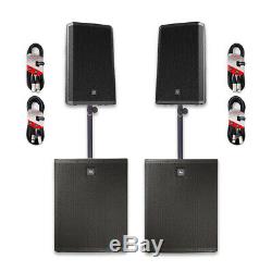 Electro-Voice EV 3600W Active PA System ZLX-12P Top + ZXA1 Sub DJ Disco