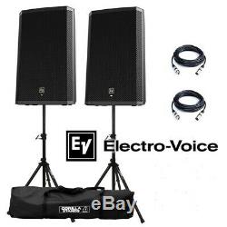 Electro-Voice EV ZLX-15P 15 DJ Disco Active 2000W PA Club Stereo Speaker (Pair)