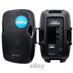 Evolution Audio RZ12A V3 12 1000W Active DJ Disco PA Club Stage Speaker (Pair)
