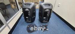 Evolution Audio RZ12A V3 Active 2000W 12 DJ Disco PA Speaker (Pair) with Stands