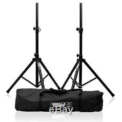 Evolution Audio RZ12A V3 Active 2000W 12 DJ Disco PA Speaker (Pair) with Stands