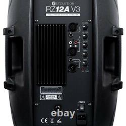Evolution Audio RZ12A V3 Active 250W RMS 12 DJ Disco PA Speaker inc Warranty