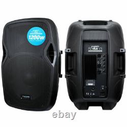 Evolution RZ15A V3 1200W Two Way Active DJ Disco PA House Party Speaker