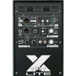 FBT X-Lite 15A Active 15 1000W DJ Disco PA Speaker (Pair) with Stands & Cables