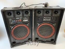 Fenton 12 Active Bluetooth PA DJ Speakers Disco Karaoke Party System 2101102