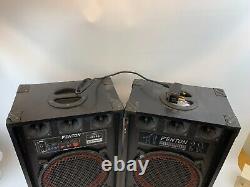 Fenton 12 Active Bluetooth PA DJ Speakers Disco Karaoke Party System 2101102