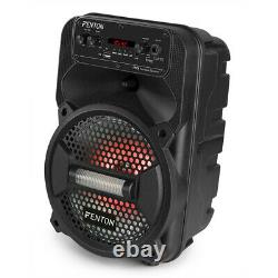 Fenton FPC8 Portable Party Speaker Bluetooth MP3 USB Disco Lights & Microphone