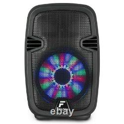 Fenton FT8 LED DJ Active Speaker with bluetooth, usb, aux & Built in Disco Light