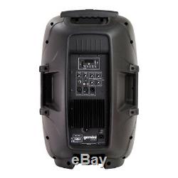 Gemini AS-12BLU Portable Active PA Sound Speaker 1500W USB Bluetooth Disco DJ