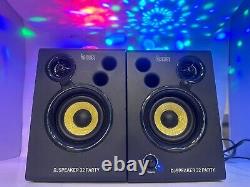 Hercules Monitor32 Speaker System DJ Monitor inc LED Light Effect Party Disco