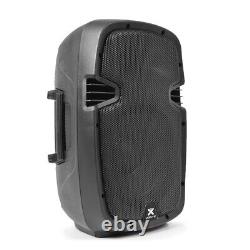 High Powered Active Powered PA Speakers 800W 10 Woofer DiscoSPJ1000AD UK Stock