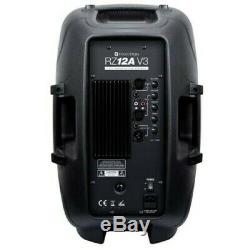 KAM RZ12A V3 Active 1000W Speaker DJ Disco Sound System PA Bundle Black