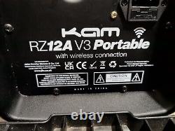 KAM RZ12A V3 PORTABLE Active Speaker Disco PA Portable Battery Powered