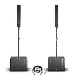 LD Systems CURV 500 TS Active DJ Disco PA Speaker System (Pair) + 10m XLR Cable