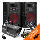 Loud Amplified Speakers Firefly Effect Laser Light Smoke Machine Dj Disco Pack