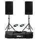Mackie Thump 12a V4 Active 12 Dj Disco Musician Pa Speakers Inc Stands & Cables