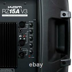 One Kam RZ15A 15 1200W Portable Active PA Speaker, Dance, Disco, Band, Monitor