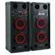 Pair Fenton Active Passive Pa Speakers Dual Bass 6.5 Loudspeakers Mobile Disco