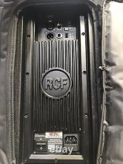 Pair 2xRCF active speakers 12 With Padded Bags. PA, Disco, Monitors