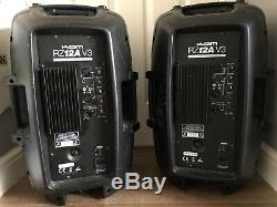 Pair Of KAM RZ12A V3 Active 1000W Speakers DJ Disco Sound System PA & 2 Stands