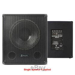 Pair Vonyx 10 Speakers Skytec 15 Active Powered DJ Disco Party Subs 2000W