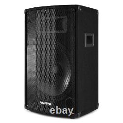 Pair of 12 Active DJ Disco PA Speakers with Bluetooth 1200W CVB12