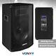 Pair Of 15 Active Dj Disco Pa Speakers With Bluetooth 1600w Cvb15