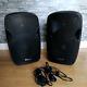 Pair Of Active Powered 12 Bluetooth Dj Pa Disco Speakers With Cables 1200 Watt
