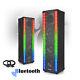 Pair Of House Party Disco Speakers With Bluetooth & Led Flashing Lights 800w