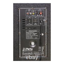 Party Light Sound PARTY-BOX412 1200W 2 x 12 Sound System Disco DJ PA Bluetooth