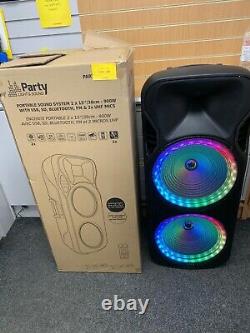 Party Light & Sound Party-215RGB 900w Portable Speaker & Disco Lights