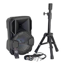 Party Mobile8 Set Active Speaker 8 300W inc Stand + Microphone Party Disco PA
