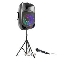 Party Pack 15 PA DJ Disco Speaker Sound System Bluetooth, Remote & Microphone