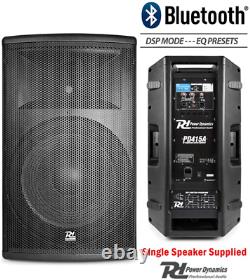 Power Dynamics Pair Active Dj Speakers Pa Pro Bi-Amp Disco System Bluetooth 15