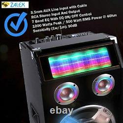 Pyle PSUFM1035A 1000W Disco Jam Powered Two-Way Bluetooth Active PA Speaker Syst