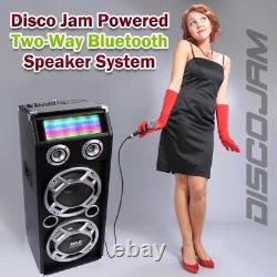 Pyle PSUFM1035A 1000 Watt Disco Jam Powered Two-Way Bluetooth Speaker System