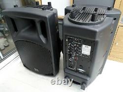 QTX QX12A Active 12 Powered PA Speakers (Pair) 400W / 800W DJ, Disco, Band