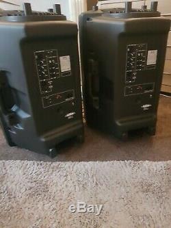 QTX QX15A Active 15 Inch 250W RMS DJ Disco Moulded PA Loudspeakers (Pair)