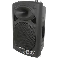 QTX Sound QR15K Active Powered 400W 15 Moulded DJ Disco Karaoke PA Speaker