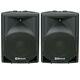 Qtx Sound Qs15a 15 1400w Active Powered Disco Dj Pa Abs Speakers Pair