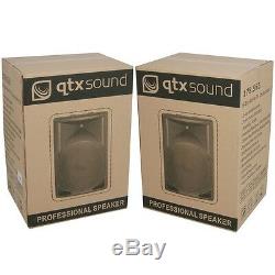 QTX Sound QS15A 15 1400W Active Powered Disco DJ PA ABS Speakers PAIR