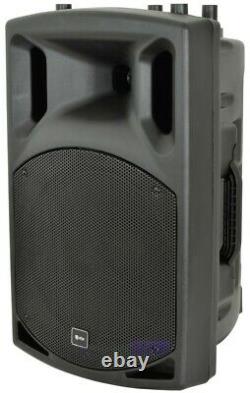 QTX active PA Disco speakers (18Sub 12 Mid top) 900w RMS (2800w Peak) unused