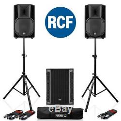 RCF Art 710-A MK4 PA DJ Disco Speaker (Pair) + RCF Sub 705-AS II Subwoofer