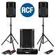 Rcf Art 712-a Mk4 Active Dj Disco Pa Speaker Pair + Rcf Sub 708-as Ii Subwoofer